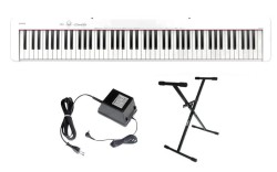 Casio CDP-S110 WE - pianino cyfrowe + STATYW + ZASILACZ + PEDAŁ SUSTAIN + 5 LAT GWAR