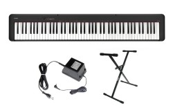 Casio CDP-S110 BK - pianino cyfrowe + STATYW + ZASILACZ + PEDAŁ SUSTAIN + 5 LAT GWAR