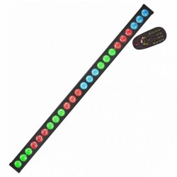 Fractal BAR LED 24x3W Black - listwa oświetleniowa + PILOT