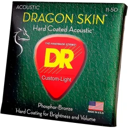 DR DSA 11-50 Dragon Skin - powlekane struny do gitary akustycznej