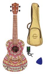 Bamboo BU-23S Mandala - ukulele koncertowe + AKCESORIA