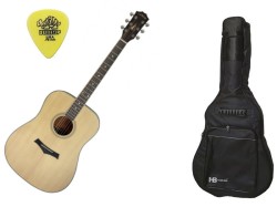 Arrow Silver D NT Natural - gitara akustyczna + AKCESORIA - SET2