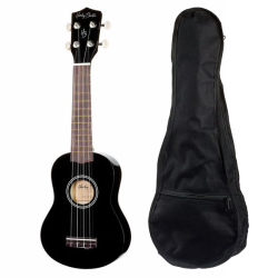 Harley Benton UK-12 Black - ukulele sopranowe + POKROWIEC