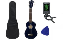 Harley Benton UK-12 Blue - ukulele sopranowe + AKCESORIA