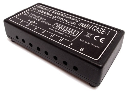 Tomanek CASE-1 9V DC 1800mA - zasilacz do efektów gitarowych