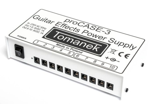 Tomanek proCase-3 9V DC 2x1000mA - zasilacz do efektów gitarowych 9V DC 2x1000mA