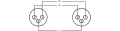 Roxtone RA3XFF - złączka XLR F - XLR F