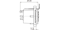 Roxtone RX3FD-NT - gniazdo montażowe XLR