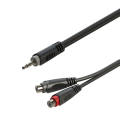 Roxtone RAYC330L02 - 2xRCA wtyk - 3,5 Jack Stereo