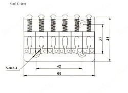 Kera Audio M-ST-CR-065 - mostek do gitary elektrycznej