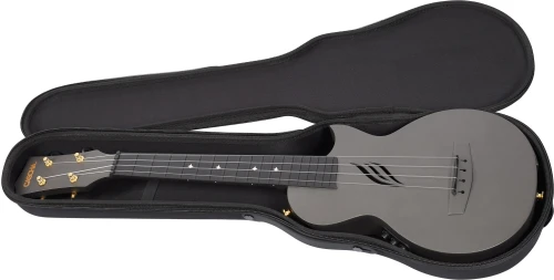 Casha Carbon Fibre Black - ukulele koncertowe