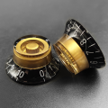 Kera Audio GLP0550 czarny/złoty - gałka na potencjometr do gitary