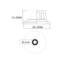 Kera Audio GLP0550 czarny/złoty - gałka na potencjometr do gitary