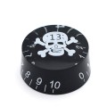 Kera Audio GLP0110 czarny/biały - gałka na potencjometr do gitary