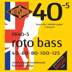 Rotosound RB40-5 (40-125) struny do gitary basowej 5 strunowej