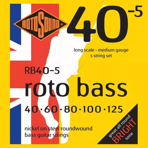 Rotosound RB40-5 (40-125) struny do gitary basowej 5 strunowej