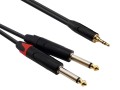 Reds Music AU1730 - kabel audio Jack stereo 3.5 - 2x Jack mono 6.3 3m