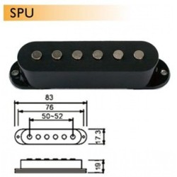 Dr Parts SPU-BK - przetwornik singiel czarny
