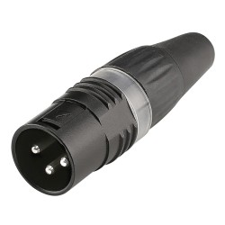 Hicon HI-X3CM-BLK - wtyk XLR męski