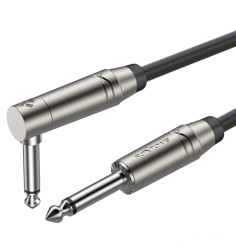 Roxtone SGJJ110L1 - kabel instrumentalny Jack - Jack kątowy 1m