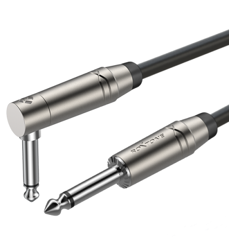 Roxtone SGJJ110L1 - kabel instrumentalny Jack - Jack kątowy 1m