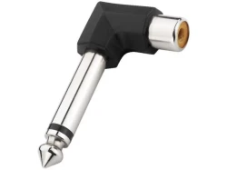Monacor NTA-175A - przejściówka kątowa RCA - Jack 6.3