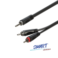 Roxtone SAYC150L1 - kabel Jack 3.5 Stereo - 2xRCA 1m