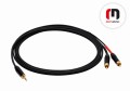 Reds Music AU1660 - kabel audio Jack stereo - 2xRCA 6m