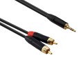 Reds Music AU1660 - kabel audio Jack stereo - 2xRCA 6m