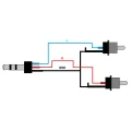 Reds Music AU1660 - kabel audio Jack stereo - 2xRCA 6m