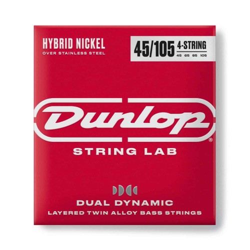 Dunlop Hybrid Bass Nickel (45-105) - struny do gitary basowej