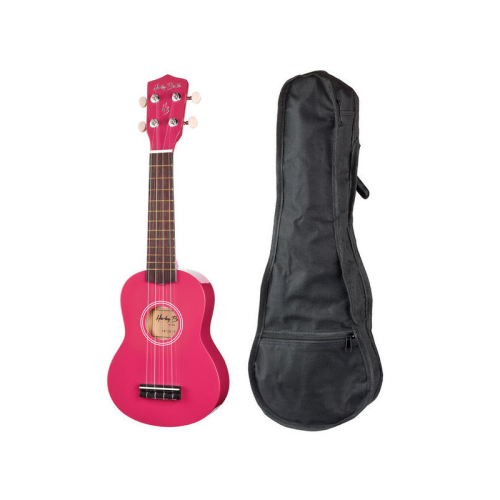 Harley Benton UK-12 Magenta Pink - ukulele sopranowe + POKROWIEC