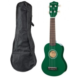 Harley Benton UK-12 Green - ukulele sopranowe + POKROWIEC