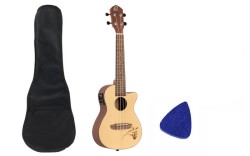 Ortega RU5CE - ukulele koncertowe - elektro + AKCESORIA