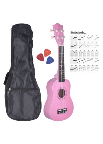 Ukulele Sopranowe + POKROWIEC + KOSTKI + AKRODY