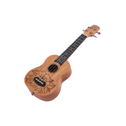 Laila UFG-2111-A Flowers - ukulele sopranowe + POKROWIEC