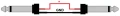 Reds Music GC0250 RD - czerwony - kabel unstrumentalny 5m