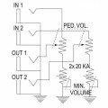 Bespeco VM14L - pedał głośności Stereo do Keyboardu