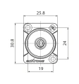 Roxtone RMJ3FD - gniazdo typu mały Jack Stereo 3.5mm