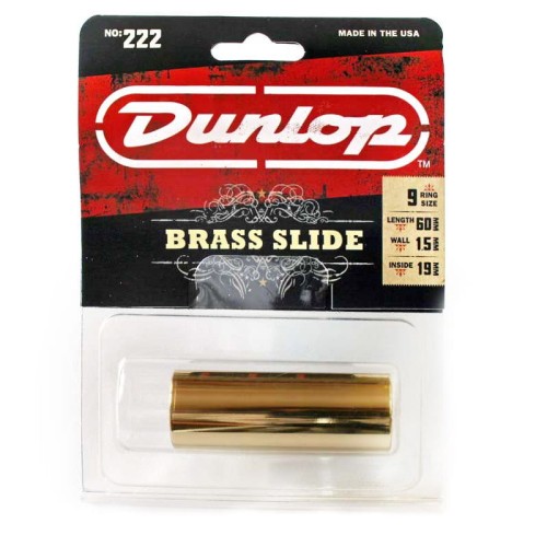 Dunlop 222 - slide gitarowy - mosiądź