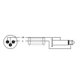 Roxtone SMXJ250L1 - kabel Jack - XLR męski 1m