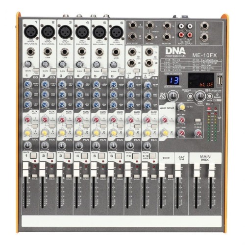 DNA ME-10FX mikser audio - 10 kanałów USB Bluetooth