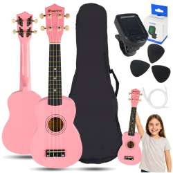 Suprimo UK21 SET PK - ukulele sopranowe + AKCESORIA