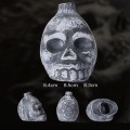 Kera Audio Aztec Whistle-06 - czarna czaszka - aztecki gwizdek śmierci