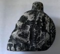 Kera Audio Aztec Whistle-06 - czarna czaszka - aztecki gwizdek śmierci