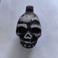 Kera Audio Aztec Whistle-06 - czarna czaszka - aztecki gwizdek śmierci