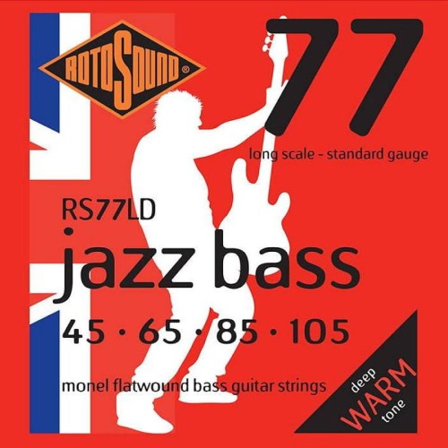 Rotosound RS77LD Monel Flatwound (45-105) - struny do gitary basowej