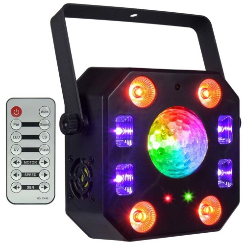 Light4Me Turbo Flower - efekt disco Led Par UV Kula