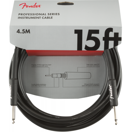 Fender Professional BK 15FT - kabel instrumentalny 4.5 m