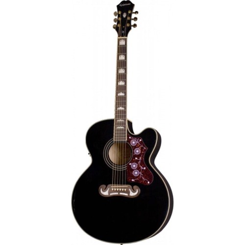 Epiphone J-200EC Studio Solid Top BK - gitara elektroakustyczna